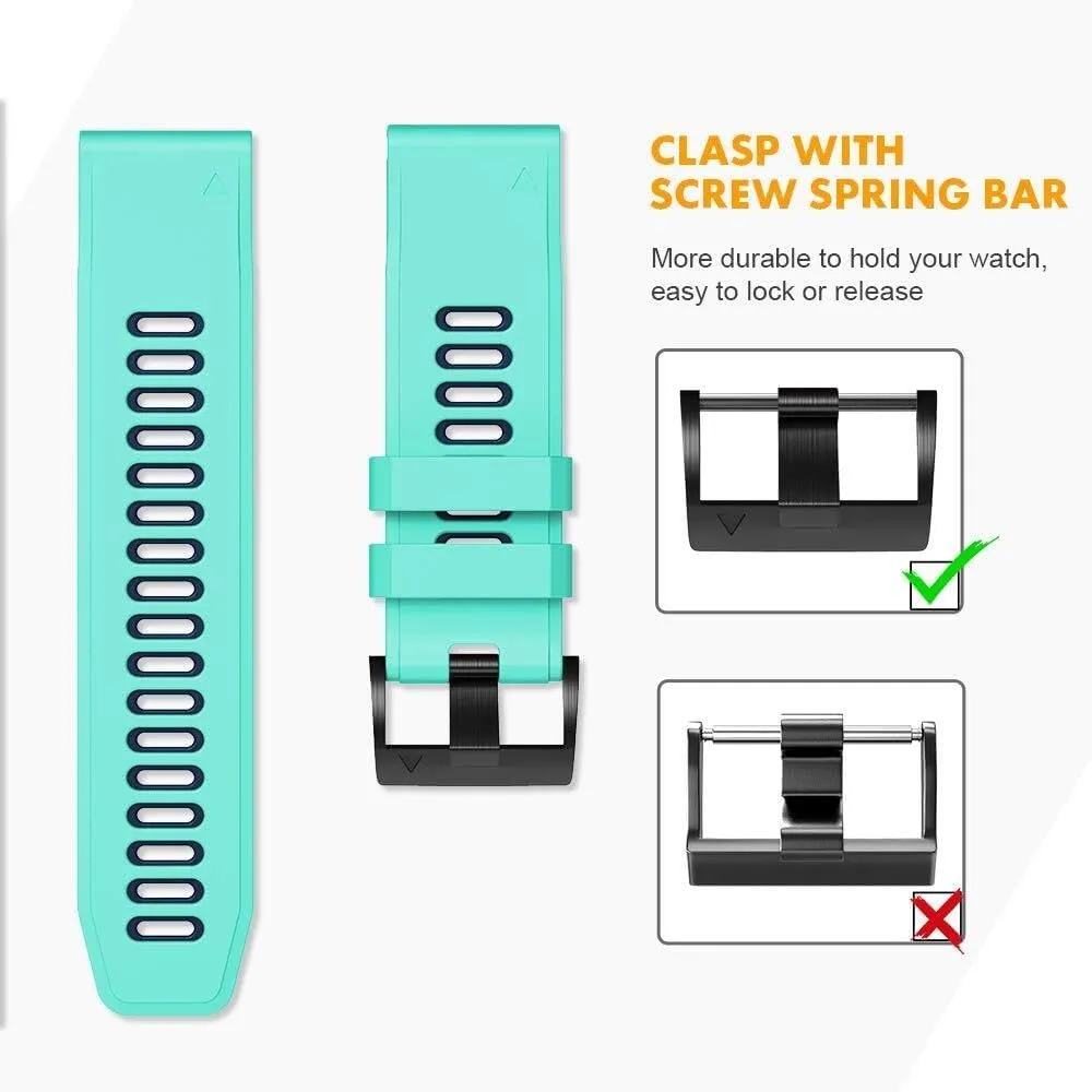 considerable ravine bands For Fenix 8 Watchbands Silicone Sport Watch Strap for Fenix 5/5 Plus/Fenix 6/Fenix 6 Pro/Fenix 7 22mm Smart watch 