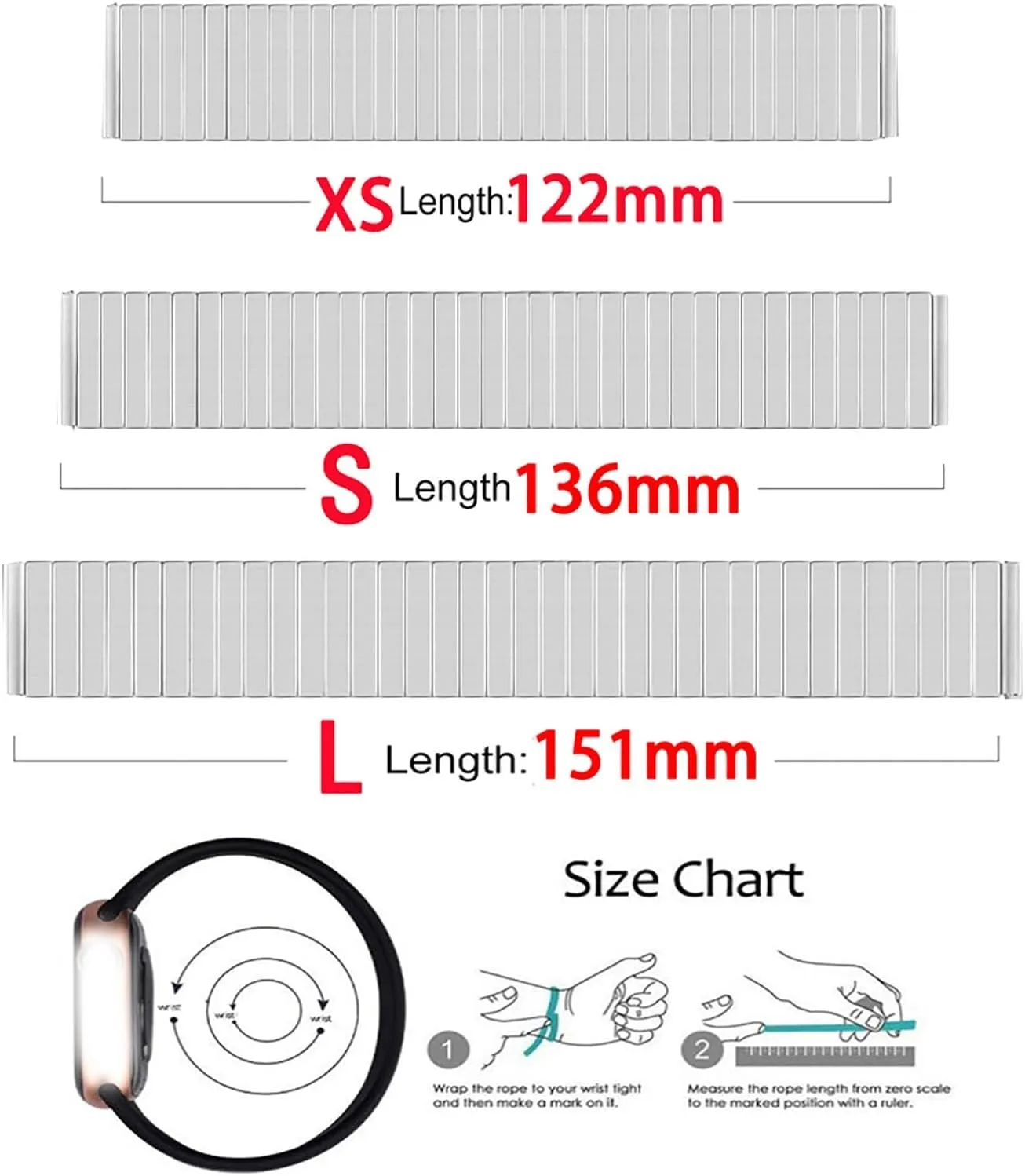 counter grant curriculum neutron estate sore Steel Watch Band Watch Band, Elastic Strap Expansion 
