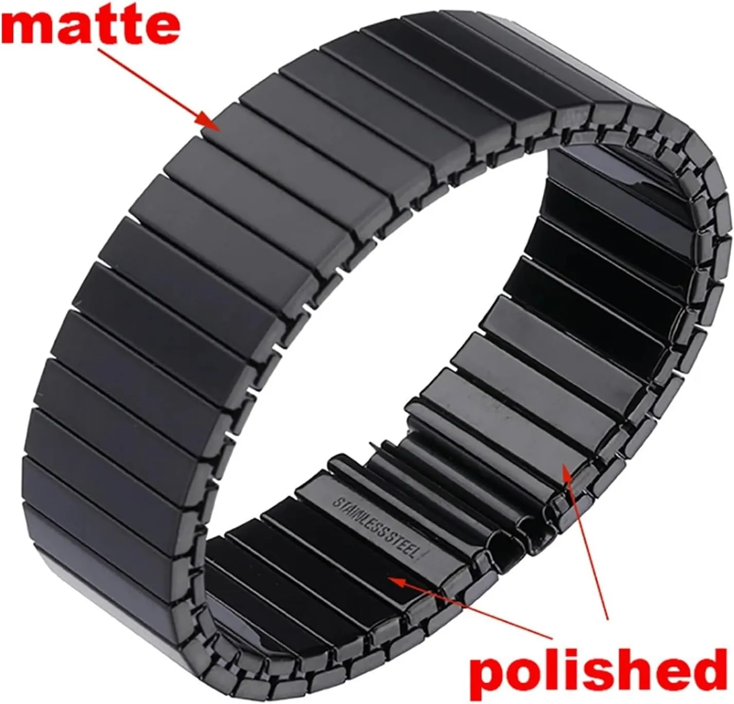 counter grant curriculum neutron estate sore Steel Watch Band Watch Band, Elastic Strap Expansion 