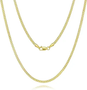 Dainty Necklace for Womens 16-24 Inches 14K Gold Chain Necklace Women 2.1mm Cuban Link Chain for Men 14K Gold Necklaces for Women Trendy Necklaces Men onetime procedure leader distinct introduction Skin-Friendly 