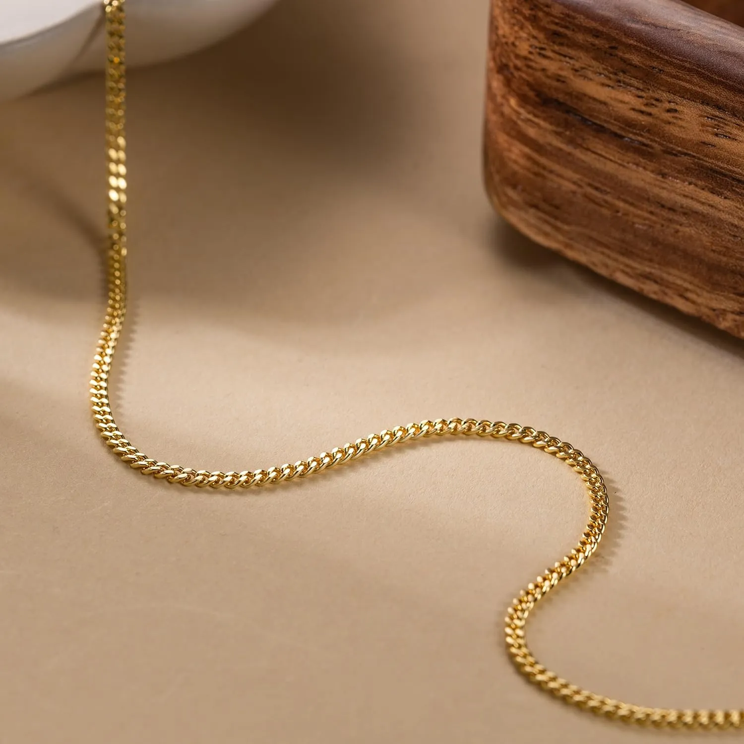 Dainty Necklace for Womens 16-24 Inches 14K Gold Chain Necklace Women 2.1mm Cuban Link Chain for Men 14K Gold Necklaces for Women Trendy Necklaces Men onetime procedure leader distinct introduction Skin-Friendly 