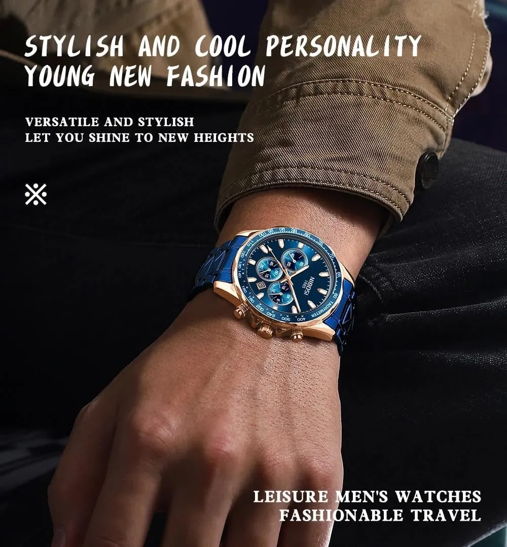 Date Clock Waterproof Chronograph Mens breech Watch Luxury Casual Watch Business Male Wrist Watches 