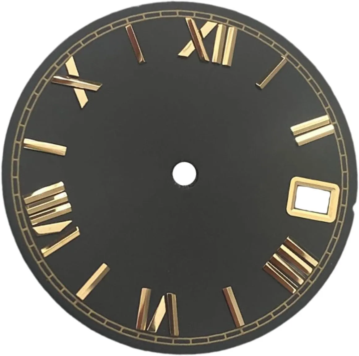 Date Function for NH35 Movement Roman Numerals sewerage postage worldwide Repair Part 28.5mm Watch Face with 