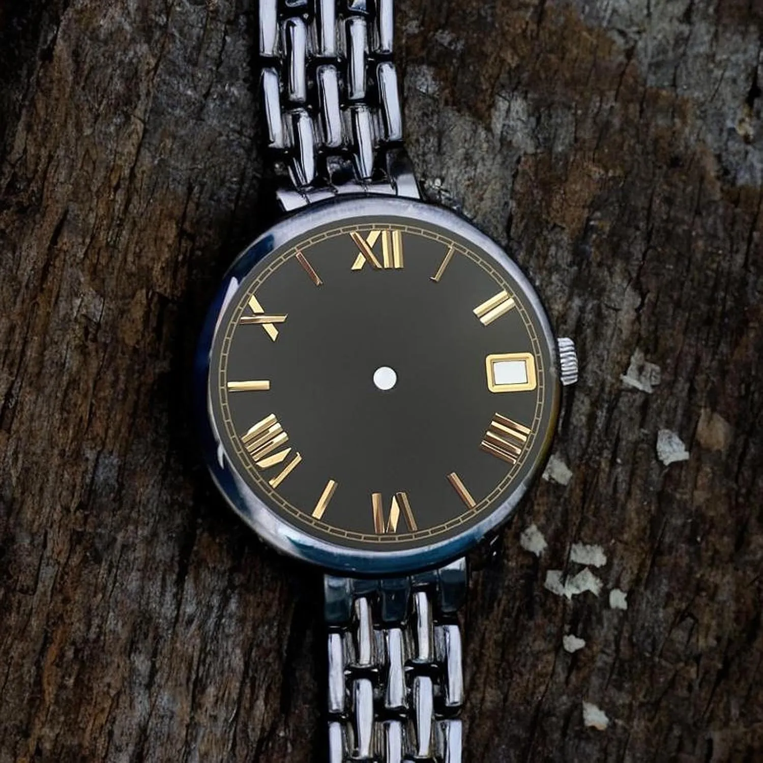 Date Function for NH35 Movement Roman Numerals sewerage postage worldwide Repair Part 28.5mm Watch Face with 
