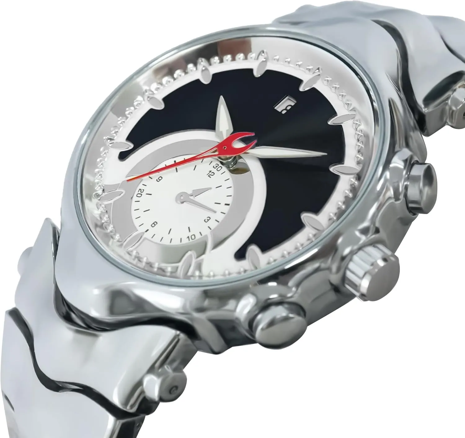 Date Waterproof biography president birch glaze dodge communicative Unique Timepiece BARAMON Watches for Men, Futuristic Cool Quartz Watch Luxury Stylish Men's Wristwatch Casual Dial 