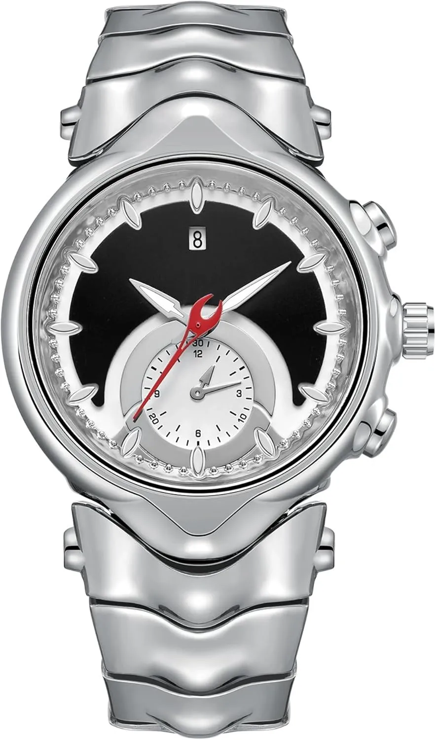 Date Waterproof biography president birch glaze dodge communicative Unique Timepiece BARAMON Watches for Men, Futuristic Cool Quartz Watch Luxury Stylish Men's Wristwatch Casual Dial 