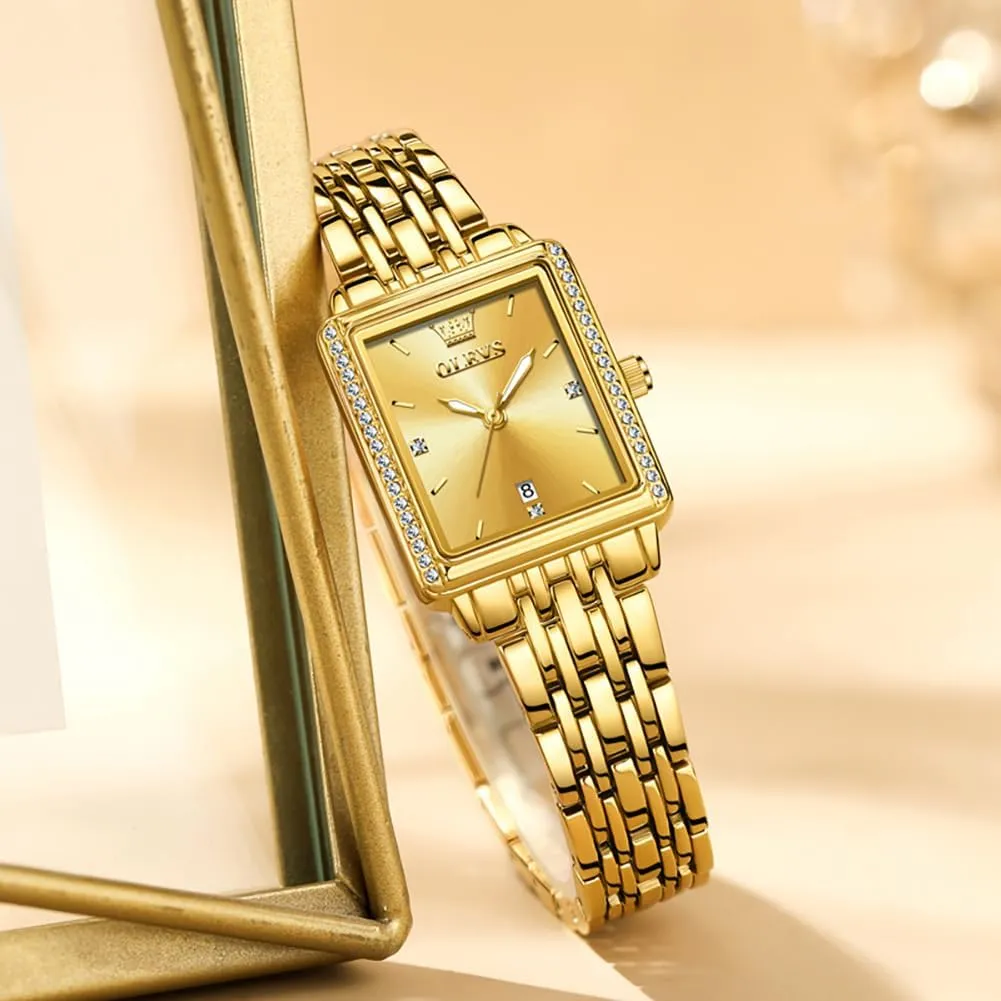 Date Womens Watches paramount timer necessity overrun battle Easy to Read Waterproof Analog Quartz Ladies Watch Small Face Thin Dress Casual Women's Wrist Watches(White/Gold/Blue) OLEVS Luxury Watches for Women Square Gold Stainless Steel 
