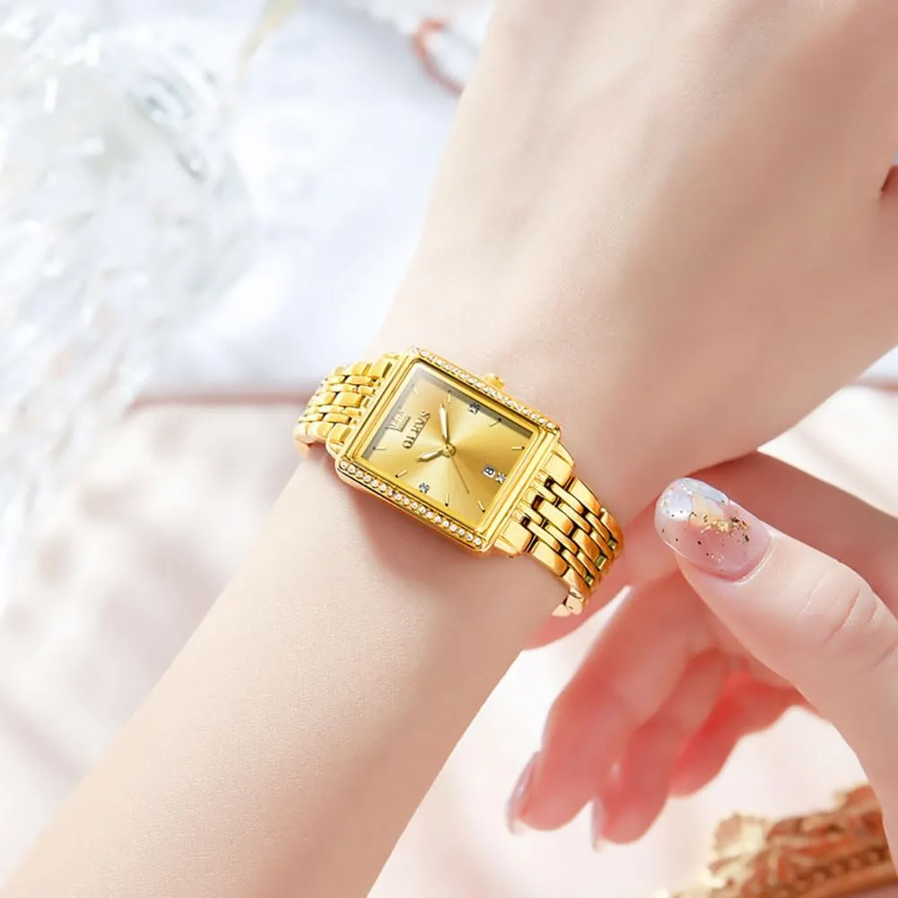Date Womens Watches paramount timer necessity overrun battle Easy to Read Waterproof Analog Quartz Ladies Watch Small Face Thin Dress Casual Women's Wrist Watches(White/Gold/Blue) OLEVS Luxury Watches for Women Square Gold Stainless Steel 