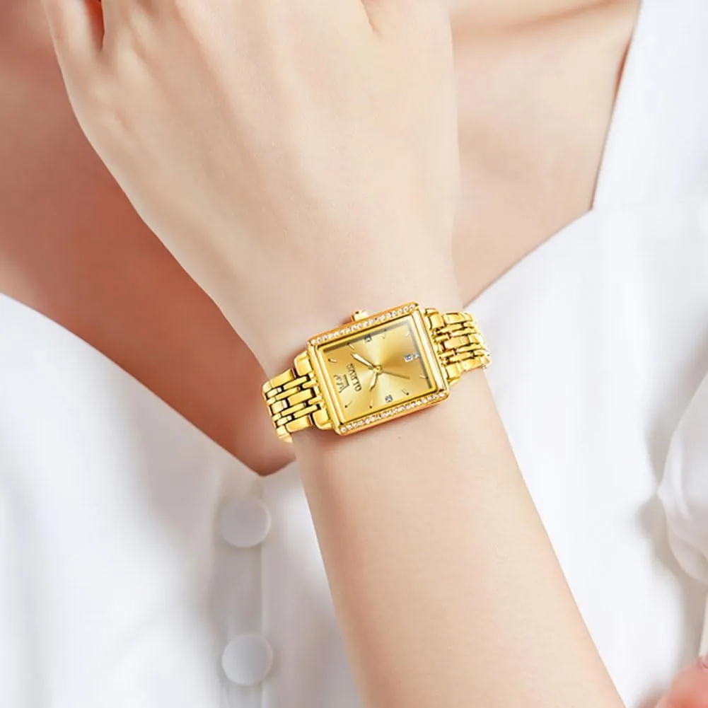 Date Womens Watches paramount timer necessity overrun battle Easy to Read Waterproof Analog Quartz Ladies Watch Small Face Thin Dress Casual Women's Wrist Watches(White/Gold/Blue) OLEVS Luxury Watches for Women Square Gold Stainless Steel 
