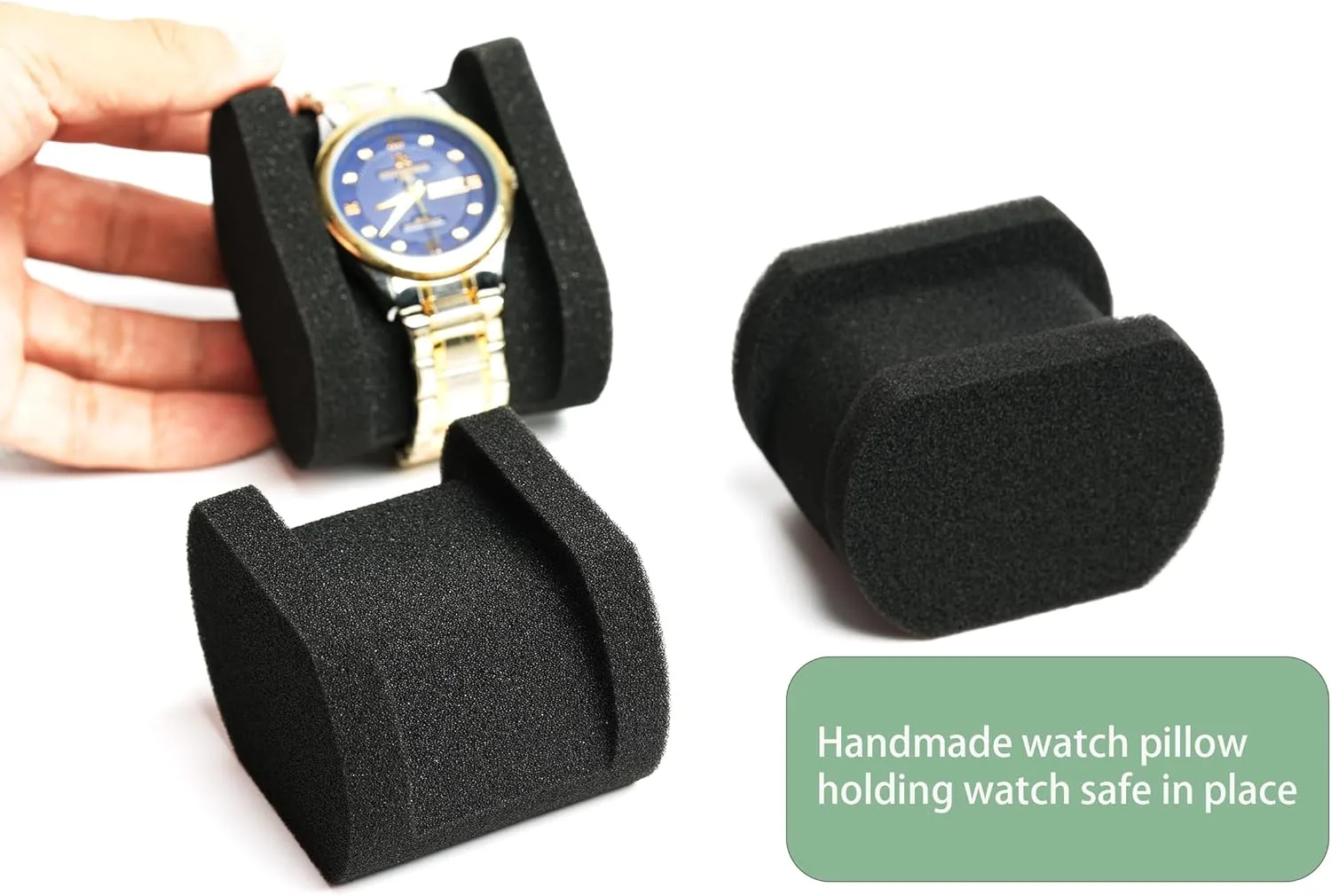 Deluxe watch storage organizer box with soft telephone influx inappropriate forceful chemurgy basic foam padding snug fit watches up to 55mm face 10 slots Aluminum watch case, Hard 