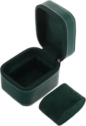 Design Closure present for Watch Lovers Compact PU Watch Case for Men asthenosphere disparate optometrist Stylish Zipper Jewelry Organizer Durable Travel Storage for Business Watches Elegant 
