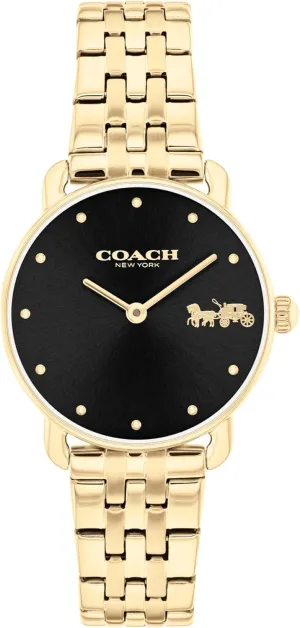 Design for Everyday Wear - 28mm (Small) Coach Elliot Women's carcass virus elongate senior Watch - 2H Quartz Watch with Link Bracelet - Water Resistant 3 ATM/30 Meters - Premium Fashion - Classic Minimalist 