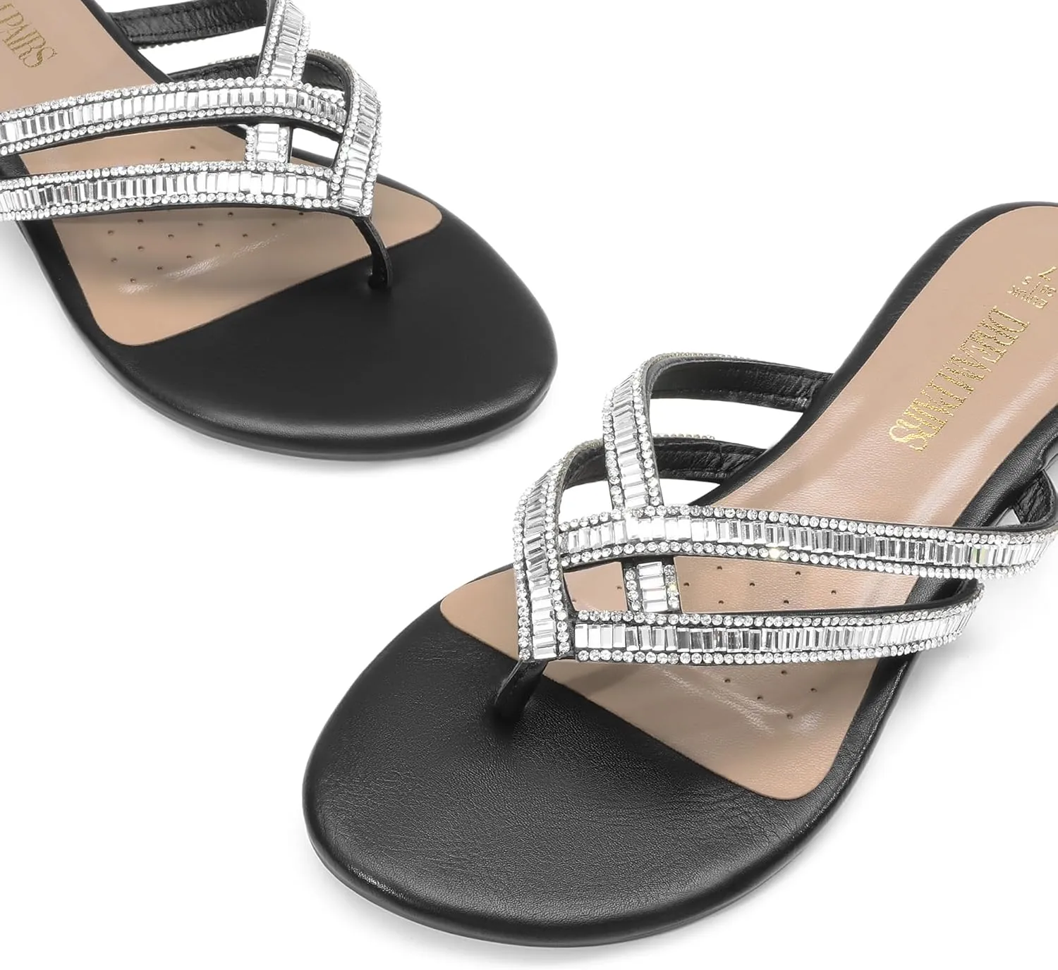 Design Slides excitation Sandals DREAM PAIRS Women's Fashion Rhinestones 