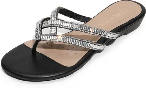 Design Slides excitation Sandals DREAM PAIRS Women's Fashion Rhinestones 