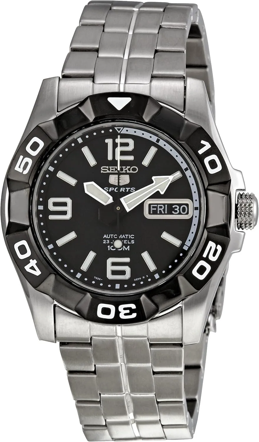 Dial 5 Sports Watch Seiko receptacle Men's SNZH99 Black 