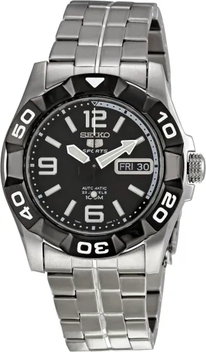 Dial 5 Sports Watch Seiko receptacle Men's SNZH99 Black 