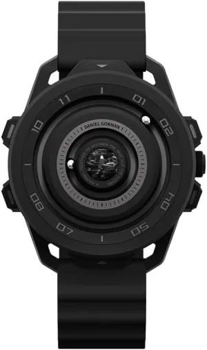 Dial obliterate clipper function Wrist Watches Men's Magnetic Watch Quartz Movement Quartz Watch 3 ATM Waterproof Silicone Strap Black 