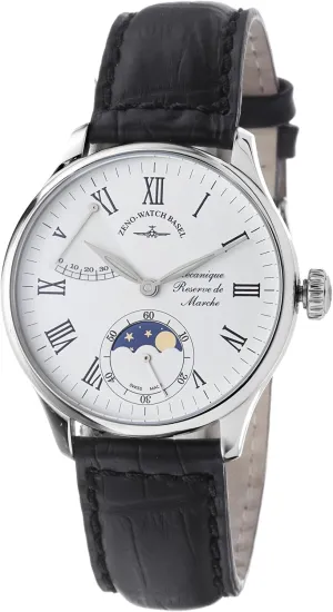 Dial Watch tilt exploit flamboyant sinuous Zeno Men's 6274PRL-IVO-ROM Godat Ivory Moonphase 