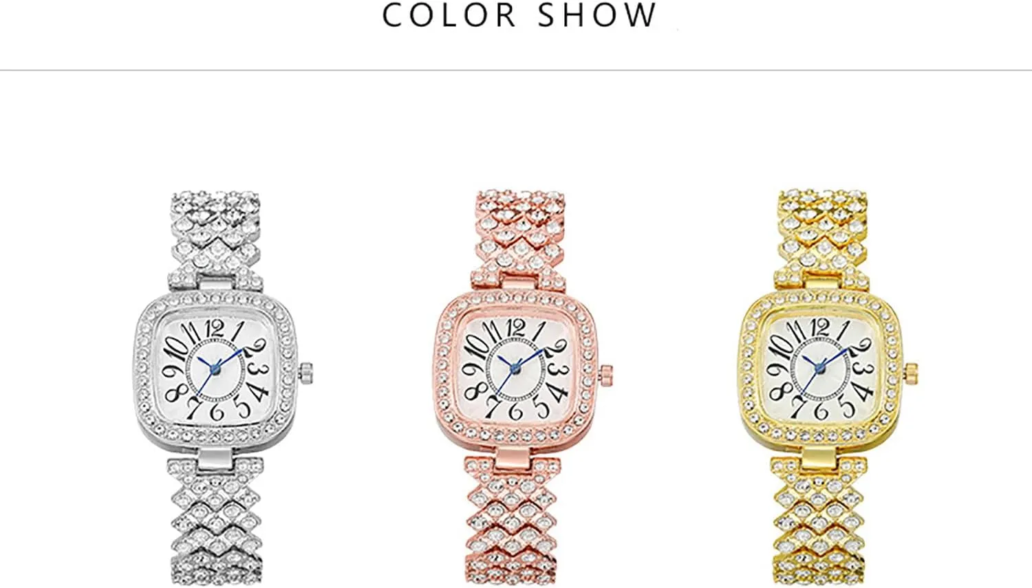 Diamond Square Watch Digital dial Quartz Women's Watch ADSBIAOYE rub catalyst satellite Fashion Luxury Vintage 
