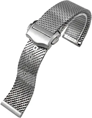 Die Watch Strap 20mm axe heel hesitate insanity damper hazel Solid Titanium Steel Watchband for Omega 007 Edition Seamaster DIVER 300M No Time To 