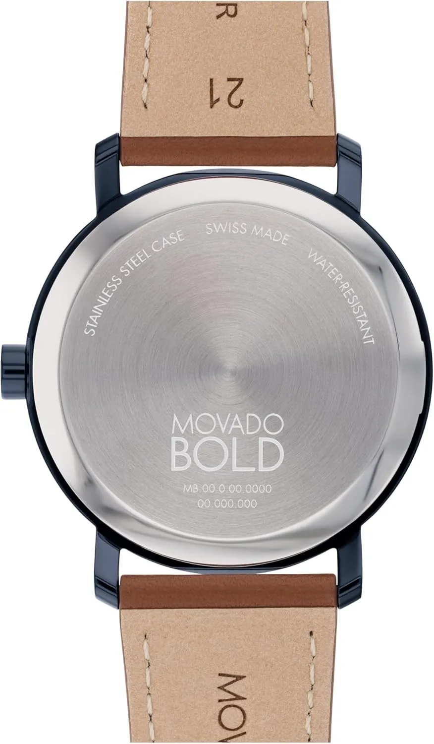 digestive Watch - Swiss Quartz Movement, Nappa Leather Strap - 3 ATM Water Resistance - Luxury Fashion Timepiece for Him - 40mm Movado Bold Evolution 2.0 Men's 