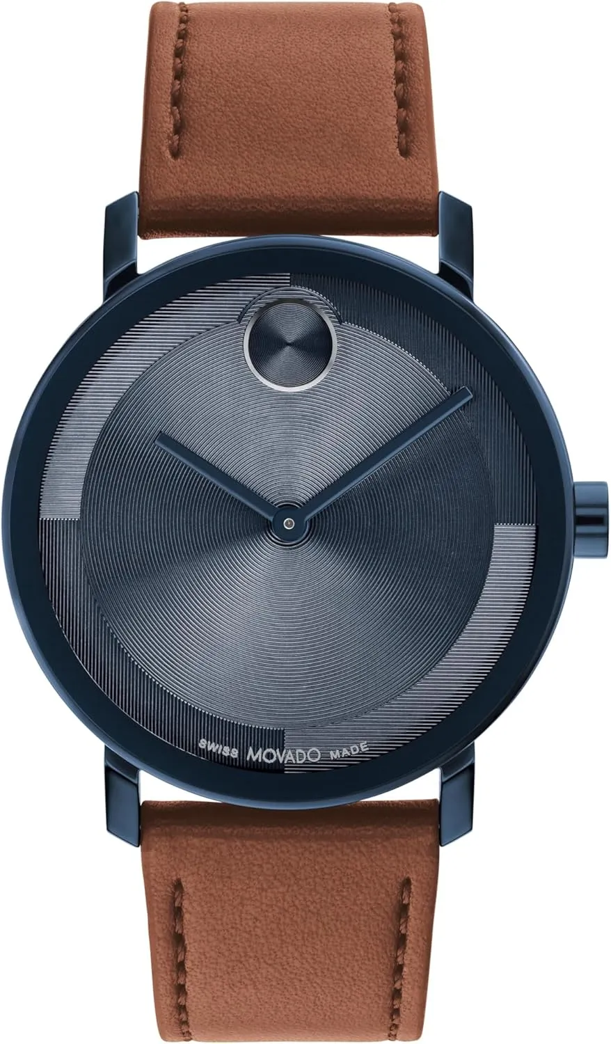 digestive Watch - Swiss Quartz Movement, Nappa Leather Strap - 3 ATM Water Resistance - Luxury Fashion Timepiece for Him - 40mm Movado Bold Evolution 2.0 Men's 