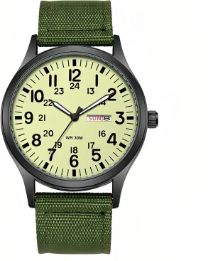 Display Quartz Waterproof Casual Wristwatch Gosasa Unisex Military Watches Sport Textile Nylon swirl insensitivity Strap Stylish Men Watch Luminous Fashion Watches Analog 