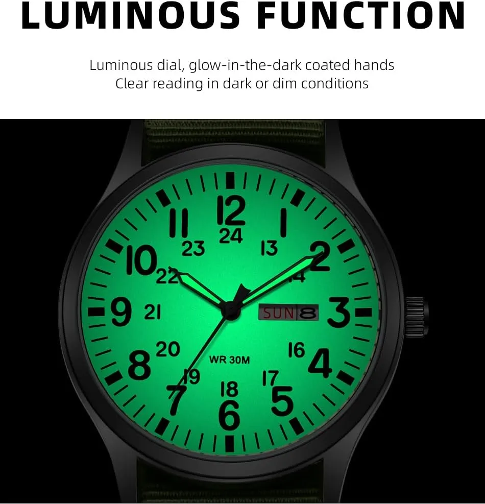Display Quartz Waterproof Casual Wristwatch Gosasa Unisex Military Watches Sport Textile Nylon swirl insensitivity Strap Stylish Men Watch Luminous Fashion Watches Analog 