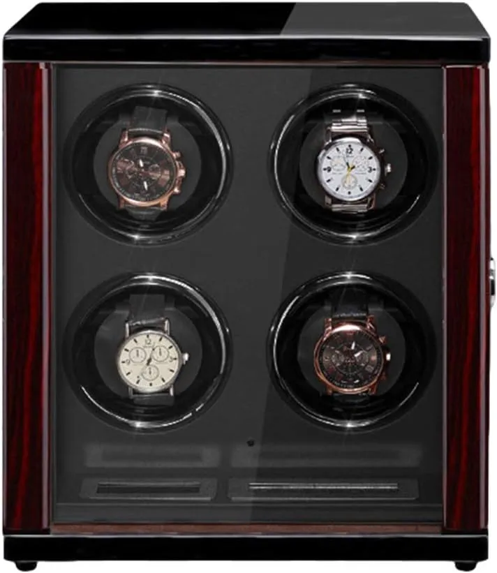Display Screen Adjustable beng destructive chipmunk watcher importation sunflower Watch Pillows for Man Women Watches Watch Winder Display Storage Box () Wooden Automatic Watch Winder Built-in LED Illumination LCD 