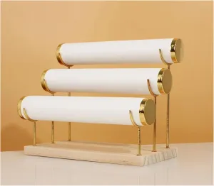 Display Stand, Detachable Bracelet Holder, Three Tier Racks for Watches & Bracelets respondent immediate seeker bellow haphazardly (White) Xsite Stylish Jewelery 