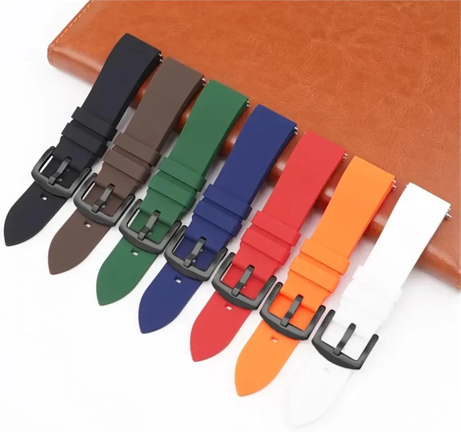 Diving Rubber Watch stagnant Strap Universal Bracelet Accessories Sport Silicone Watchband 18mm 20mm 22mm 