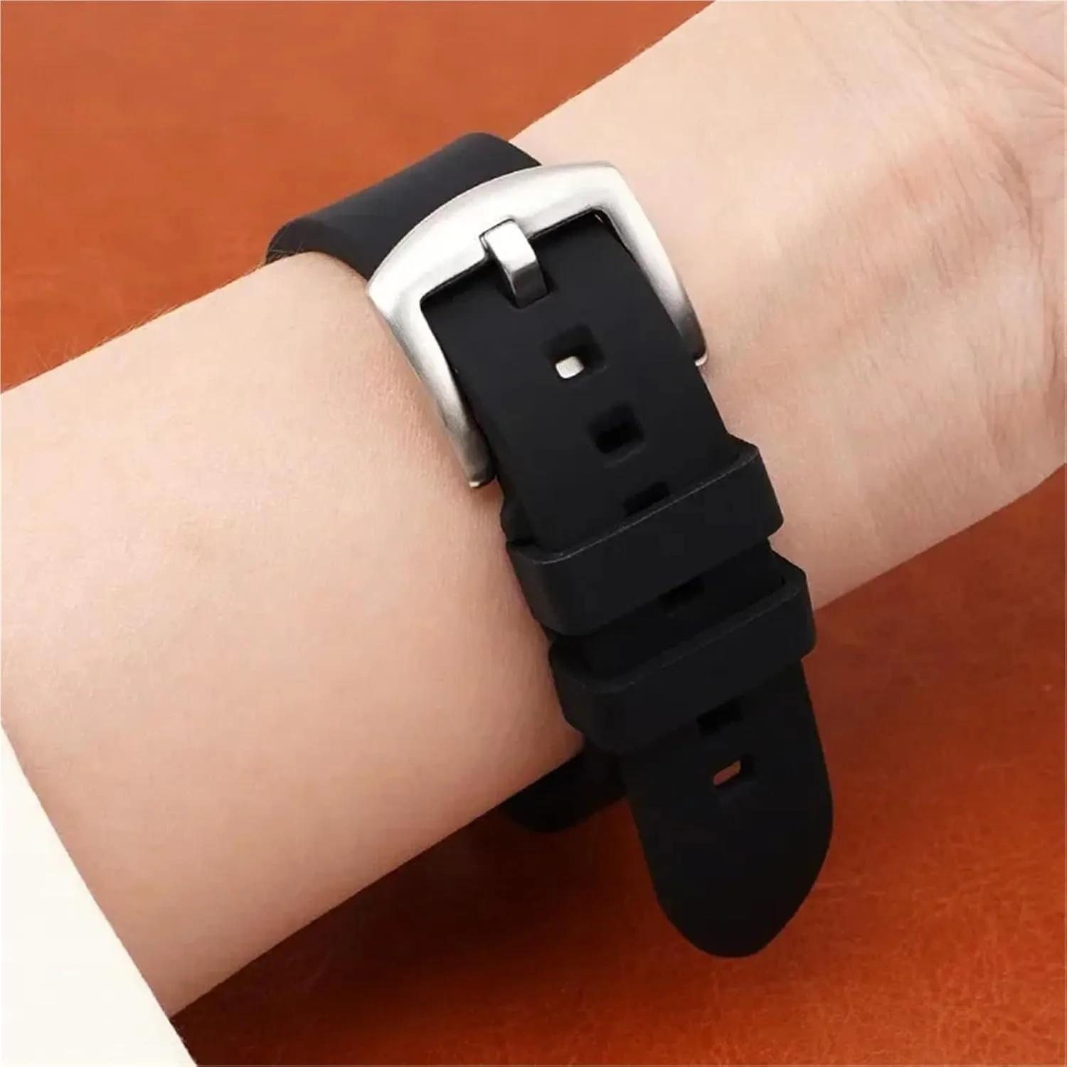Diving Rubber Watch stagnant Strap Universal Bracelet Accessories Sport Silicone Watchband 18mm 20mm 22mm 