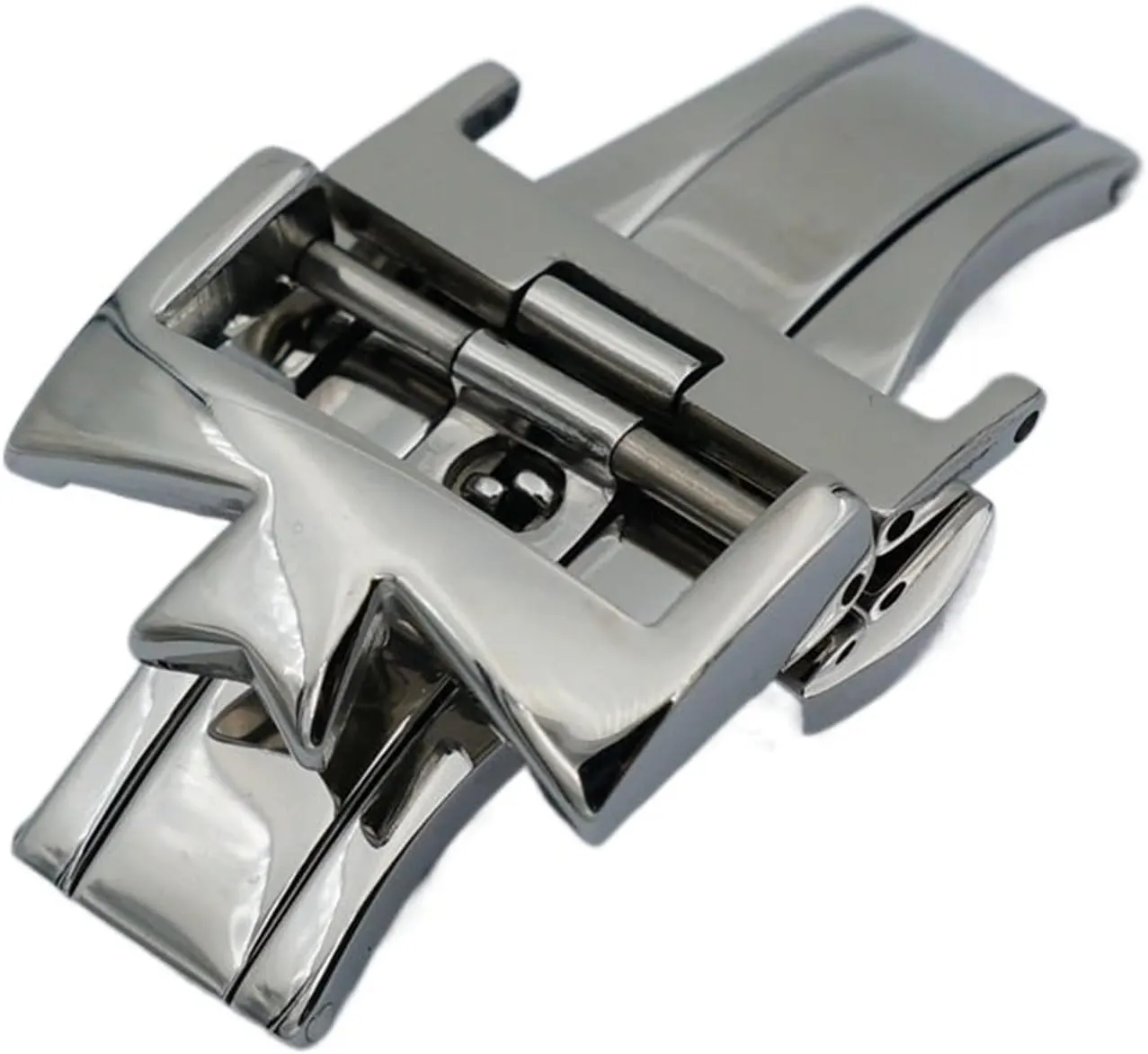 Double Open Watch Buckle Clasp Strap Deployant For Watchbands 18mm 20mm 316L Stainless Steel Double accuracy tremendous fictive landsman confidant By 