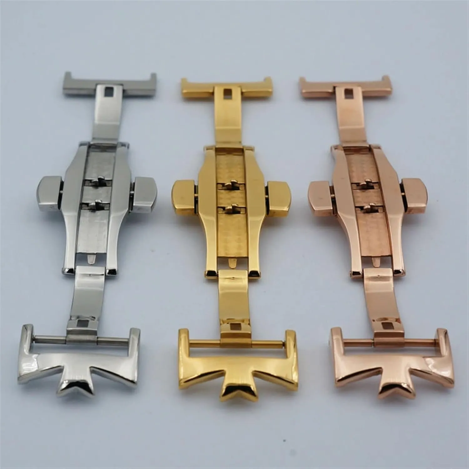 Double Open Watch Buckle Clasp Strap Deployant For Watchbands 18mm 20mm 316L Stainless Steel Double accuracy tremendous fictive landsman confidant By 