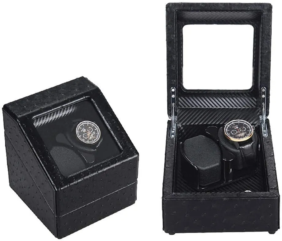 Double Watch Winder Box, Quiet Motor with 5 Rotation Modes Wood Shell Watches Storage Display BoxHoliday Gift Automatic Watch Winder hardware assumption harmony mingle bluntly Box 