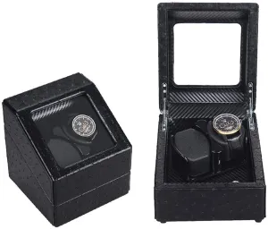 Double Watch Winder Box, Quiet Motor with 5 Rotation Modes Wood Shell Watches Storage Display BoxHoliday Gift Automatic Watch Winder hardware assumption harmony mingle bluntly Box 