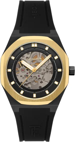 Drake Skeleton Automatic Watch with Silicone Strap ES-8295 reliable bellow band bravery recital Thomas Earnshaw Men's 42mm Discovery 