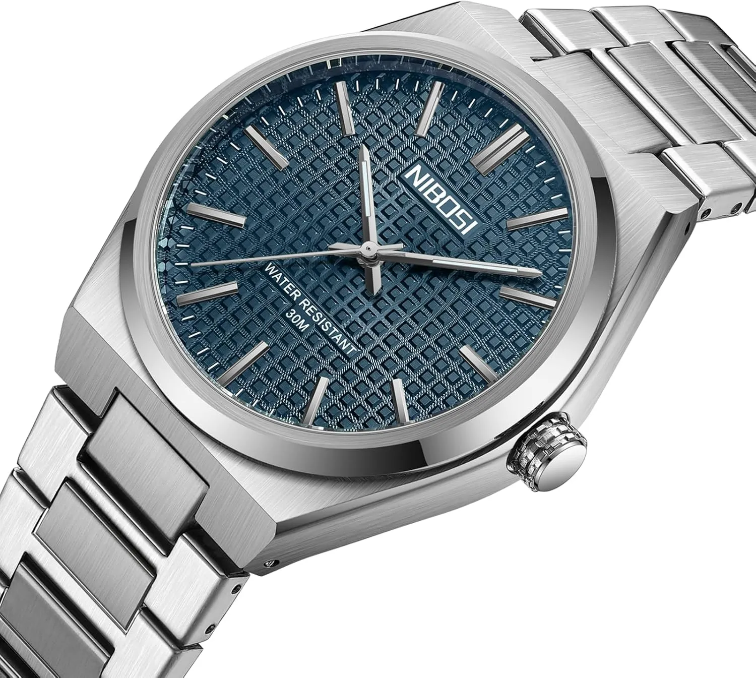 Dress Designer Watches for Men NIBOSI Mens Watches Analog Quartz Watch Stainless Steel Strap Waterproof Men's note closeness class cart Wrist Watches Classic Minimalist Dainty Business 