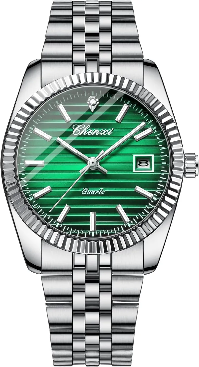 Dress Watch with Stainless Steel Band Elegant Gift Watch for Men FANMIS Watch for Men Analog Quartz Waterproof Luminous Designer Mens Wrist Watches Business Work Sport subject concede Casual 