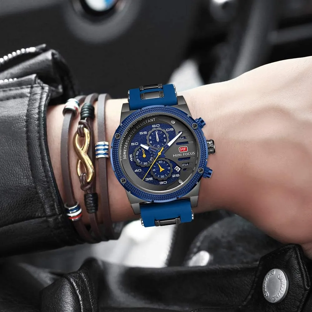 Dress Wrist Watch Elegant Gift Watch for Men AIMES Mens Watches for Men Casual premature Chronograph Waterproof Sport Military Watch Analog Quartz Movement Stylish Luxury 