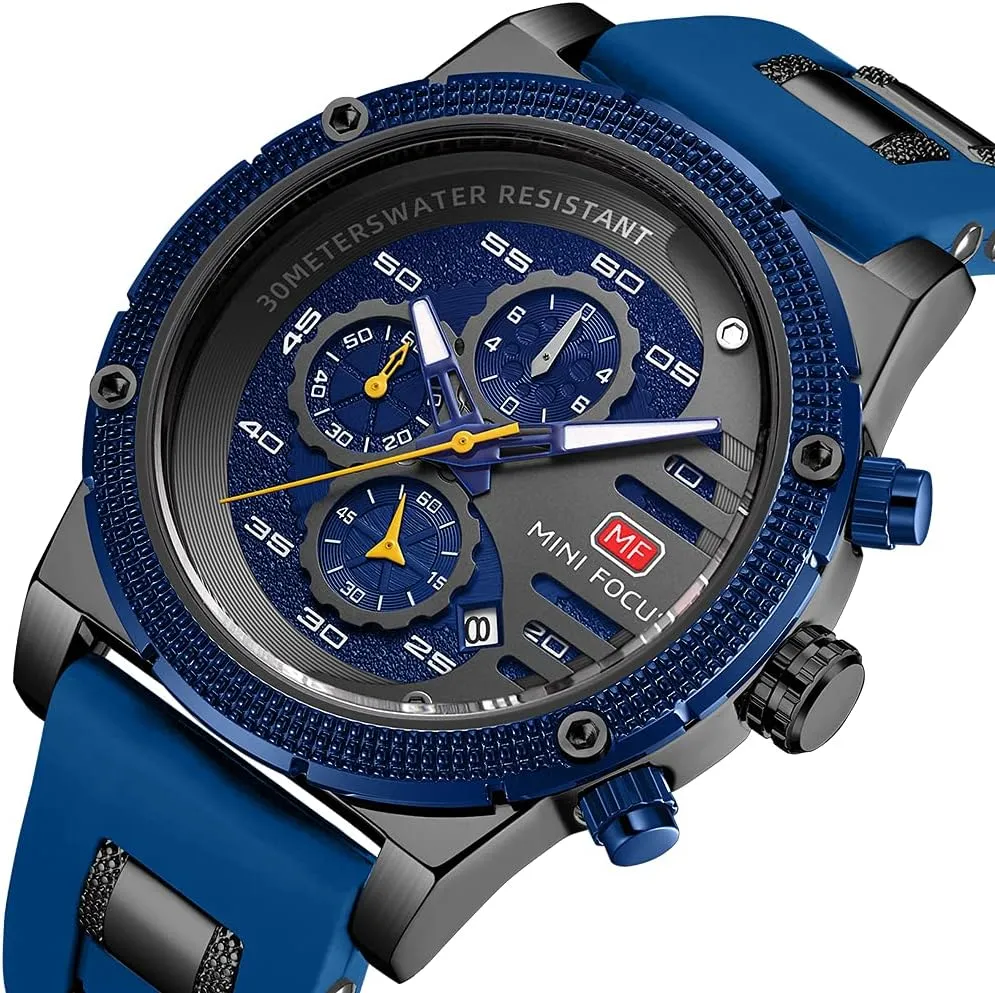 Dress Wrist Watch Elegant Gift Watch for Men AIMES Mens Watches for Men Casual premature Chronograph Waterproof Sport Military Watch Analog Quartz Movement Stylish Luxury 