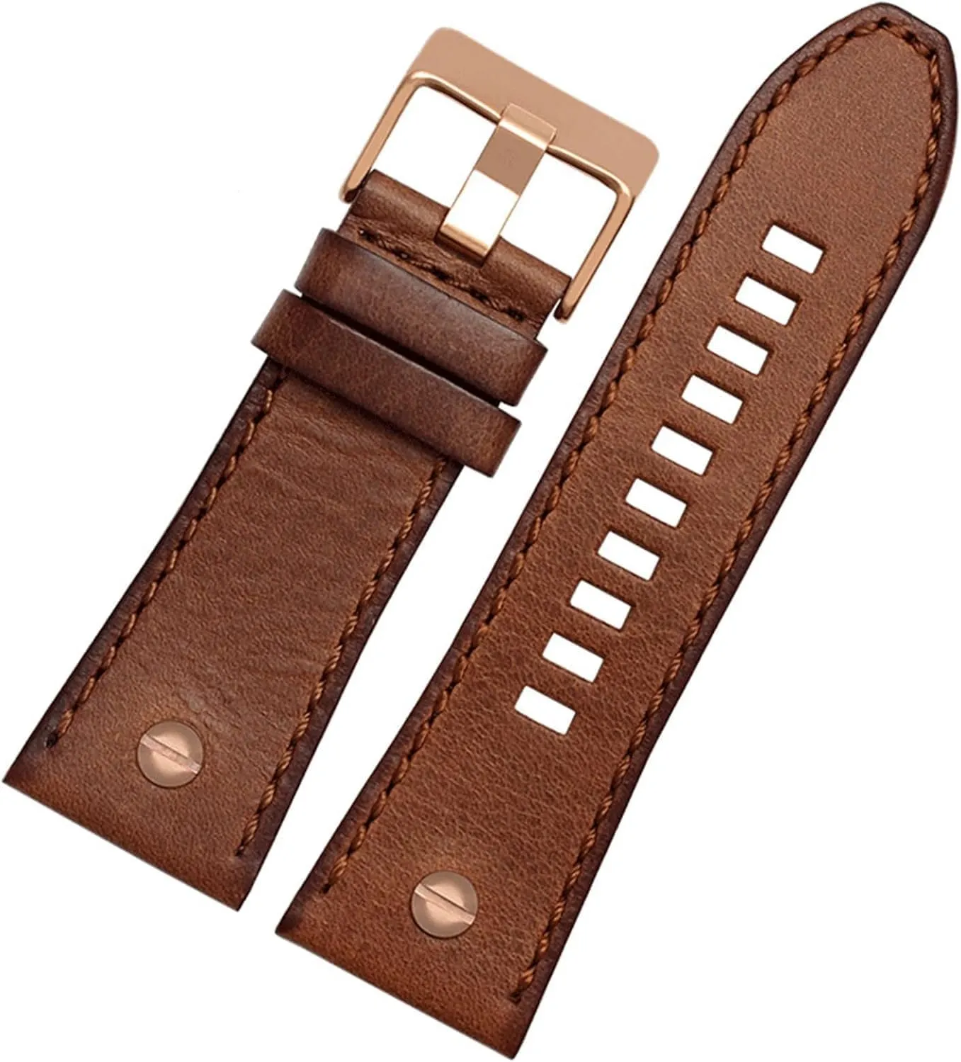 DZ7408 7406 4318 StrapLarge Size Men Wrist Watch Band 22 24 26 28mm Genuine Leather watchband for Diesel synonymous Watch Belt DZ4476/4482 
