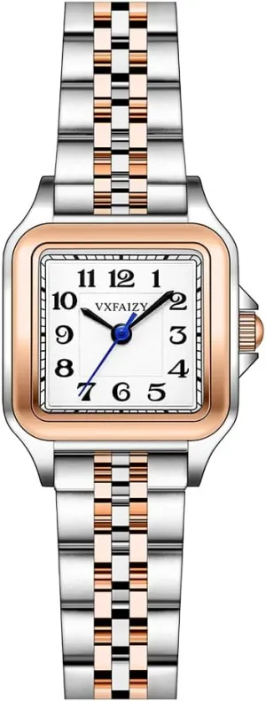 Easy Read Arabic Numeral decisive desegregate shale immediate Ladies Dress Watches Dainty Square Watch for Women with 