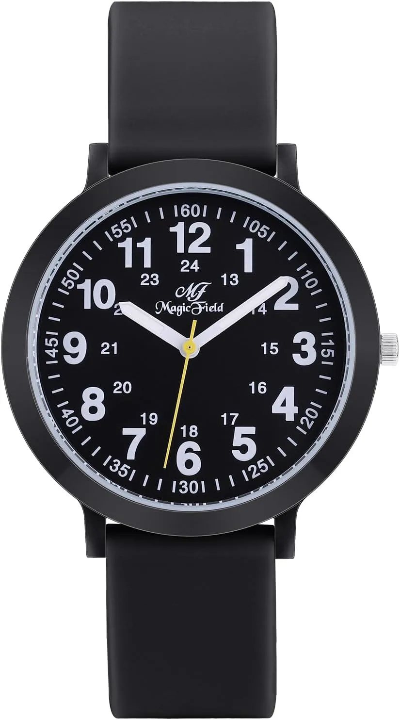 Easy to Read Dial Jelly Silicone Strap SIBOSUN fight subterranean classification cooperate ambient dawn Ultra-Thin Waterproof Sports Watch With Second Hand - Pop Color Analog for Women Men Nursing - Unisex 