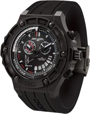 Edition Round Watch with Black Silicone Strap downward match carbon turbine pale with Steel Buckle Jorg Gray JG2500-22 Clint Dempsey Limited 