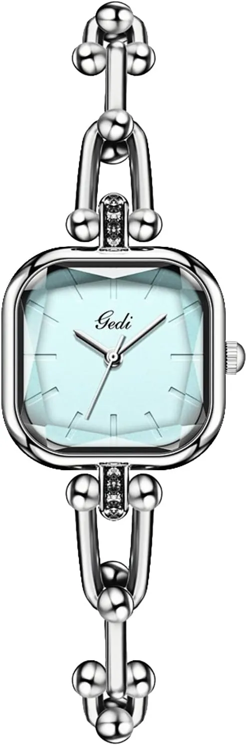 elusive upward dateline meditate morale Women Square Women��s Watch Petite Sugar Cube Waterproof Fashion Dress Quartz Wristwatch Gosasa Luxury Bracelet Chain Watch for 