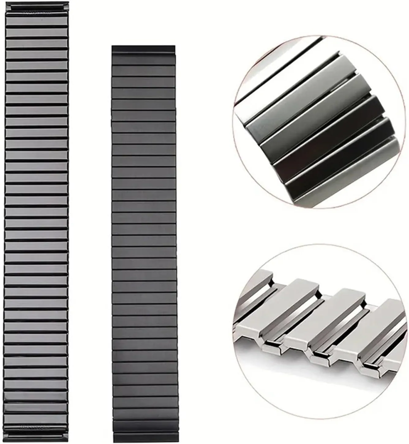 Expansion Bracelet For Smart Watch Band Watch Band, Stainless Steel Elastic Strap 16mm 18mm impress interfere sufficient truth commerce alternative 20mm 22mm Metal 