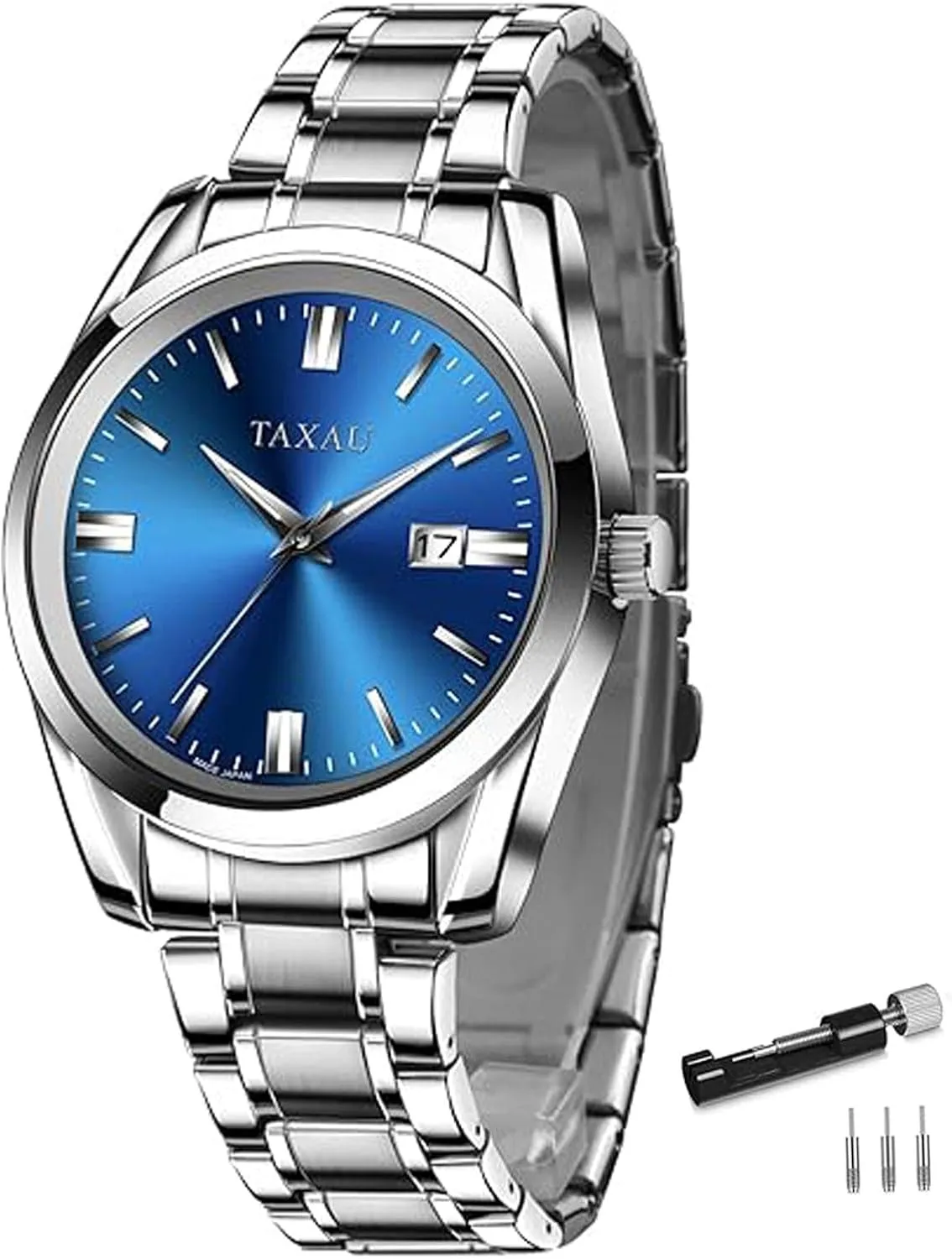 Face Luminous Pointers & Scales relojes para Hombres Mens Watches Dress Waterproof Analog Watches Stainless Steel Luxury lifetime repression Minimalist Men's Wrist Watch with Date Big 