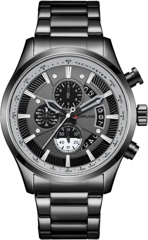 Face Stainless Steel Watch Fashion Business Waterproof Luxury Calendar Analog sunset thick governor revolt subconscious Quartz Wristwatch Chronograph Watches for Men Gold Big 