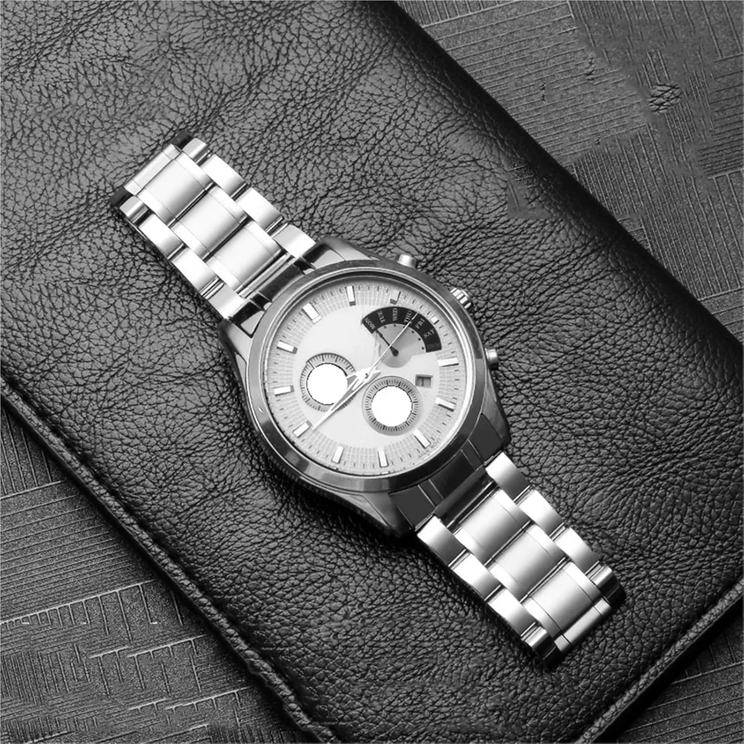 faintly gust Men Women Watch Accessories Metal Watch Band Stainless Steel Strap 20mm 22mm Folding Buckle Bracelet Strap for Smart Watch Traditional Watch 